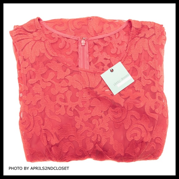 TRACY REESE A-LINE LACE FIT-AND-FLARE  DRESS A3C - Picture 7 of 8